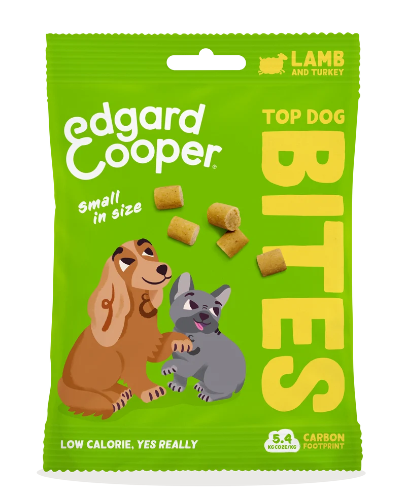 Bocaditos Cordero y Pavo Edgard Cooper - Tamaño pequeño - Para Perros