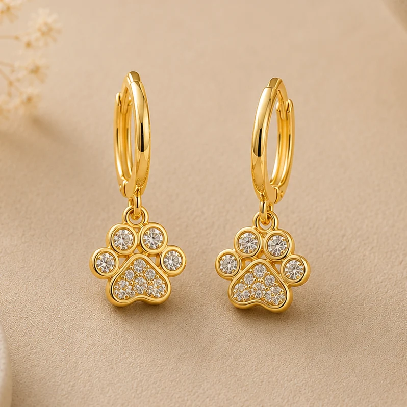 Pendientes Huella Dorada