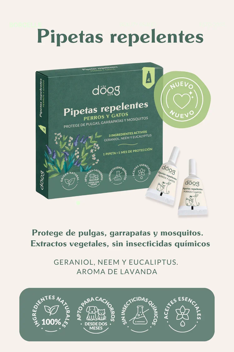 Pipetas repelentes Doog Life | Protección natural frente a insectos
