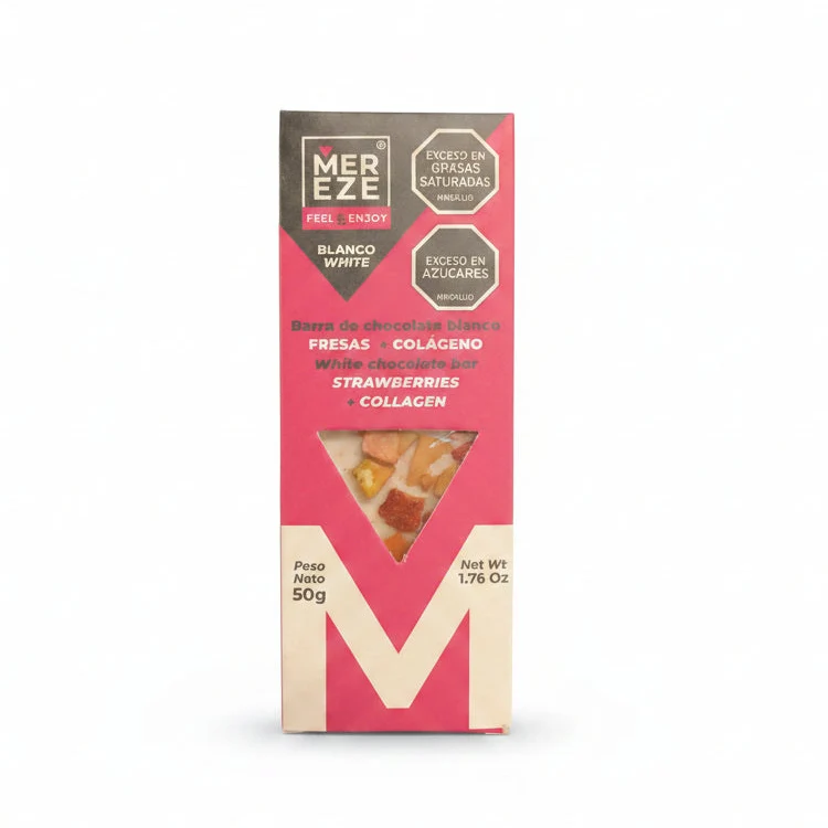 Chocolate Blanco con Fresas y Arazá 50g