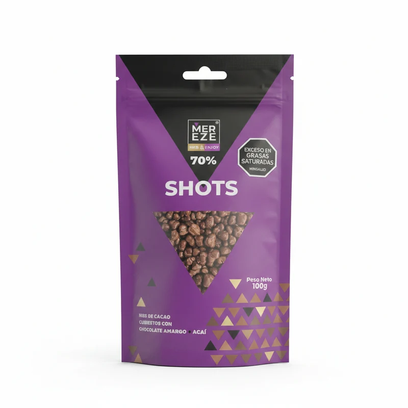 Shots de Nibs de Cacao con Açaí 100g