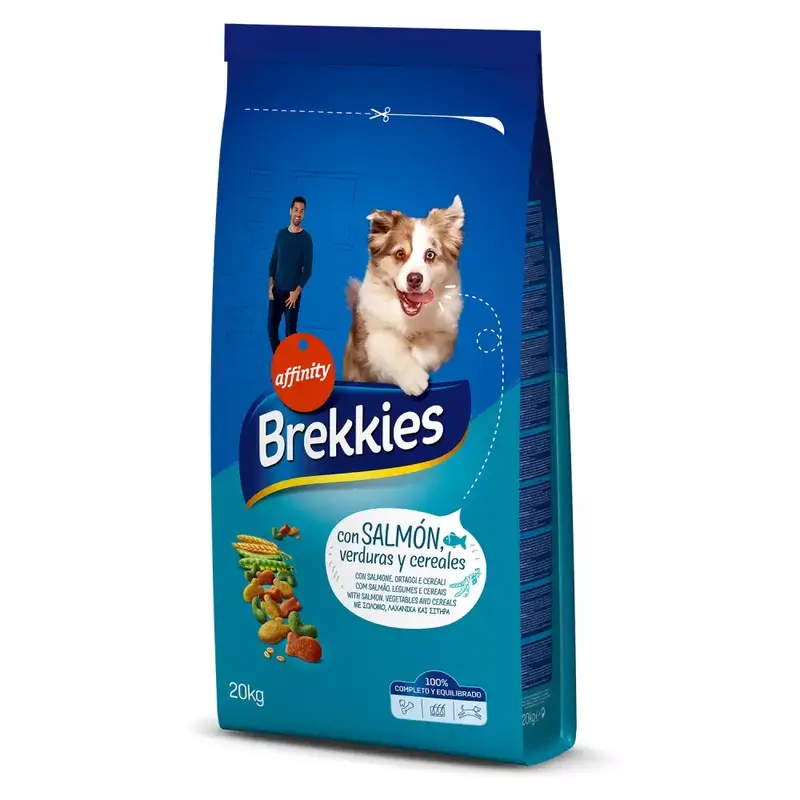 Brekkies Pienso Dog Receta Con Salmon, 20 kg