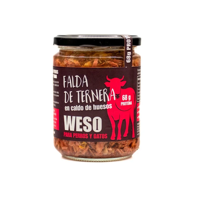 Falda de ternera en Caldo de huesos - 400g - WESO