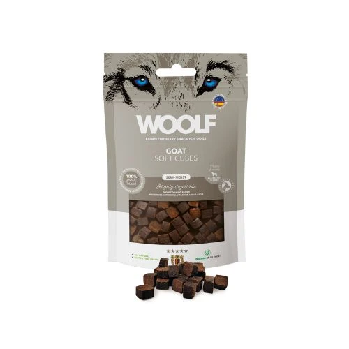Snacks semihúmedos Woolf - Cabra - Snacks Para Perros