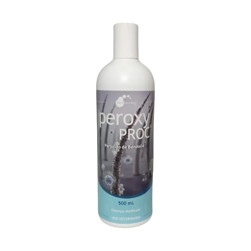 Shampoo Peroxyproc para Piodermatitis y Peborrea