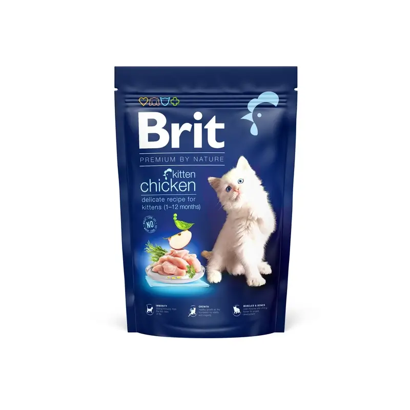 Brit Premium By Nature Gato Filhote Frango 1,5 kg
