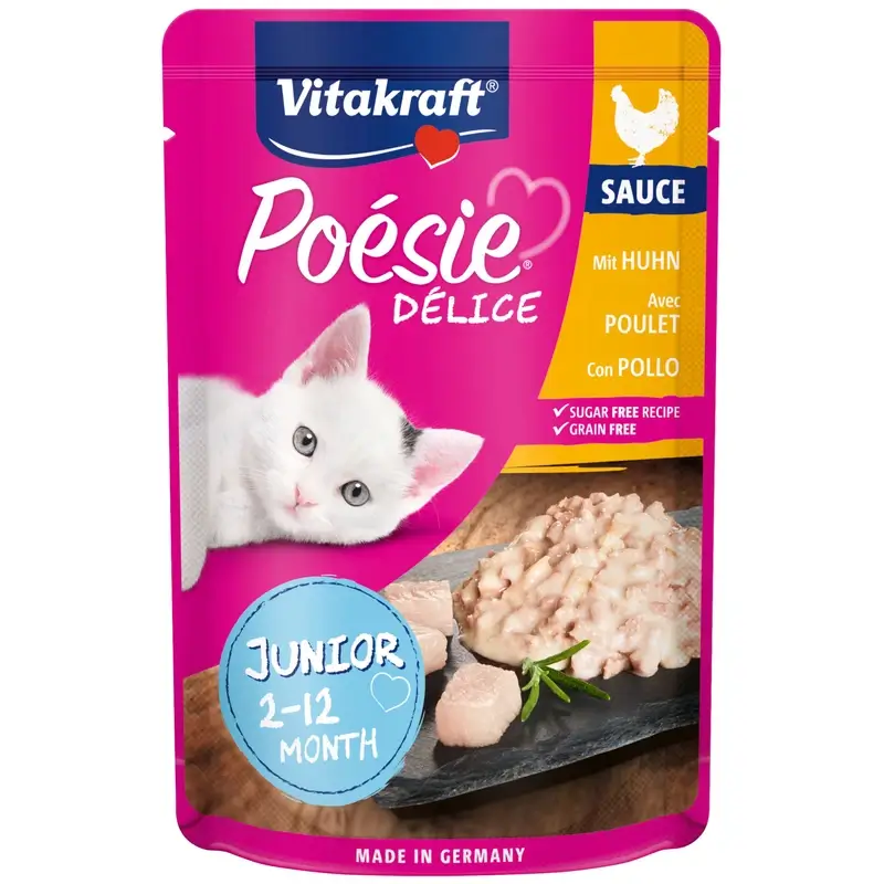 Vitakraft Poésie Delisauce Junior Frango 23x85 g