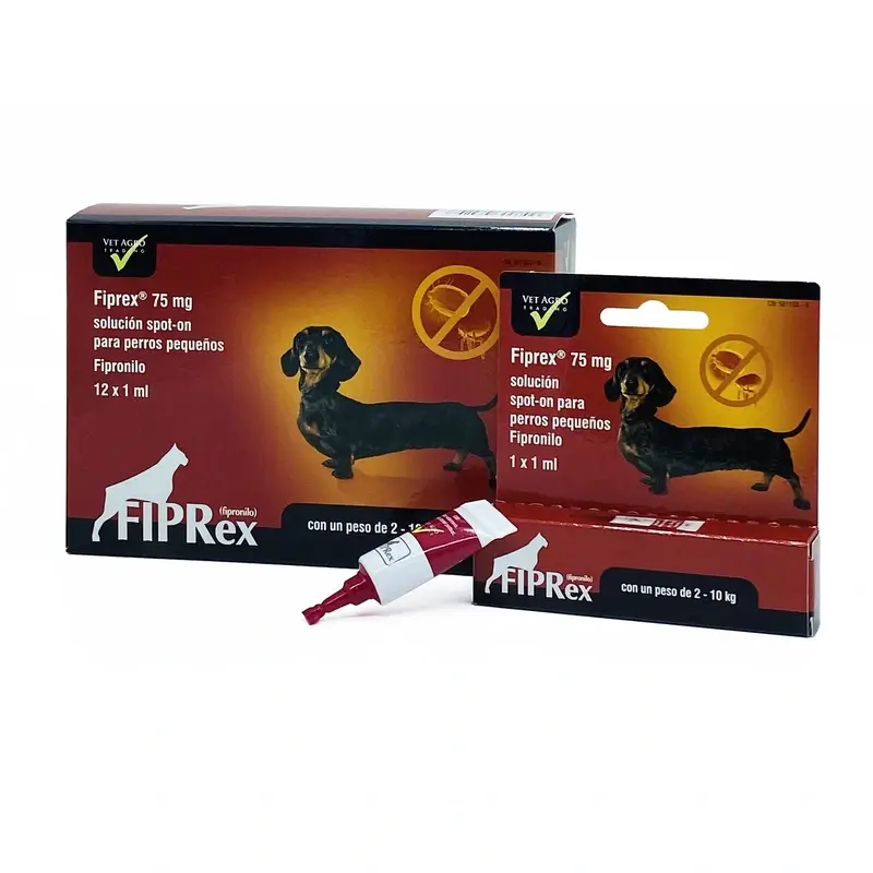 Produto químico Fiprex S (cães até 10 kg), 1 pipeta