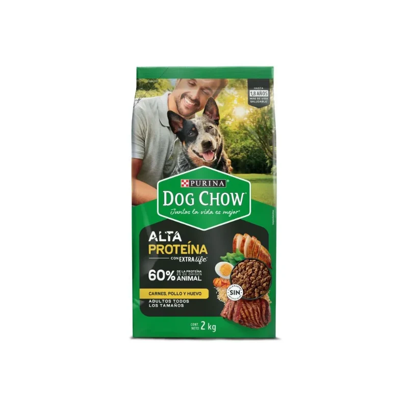Dog Chow Adultos Alta Proteina 2Kg