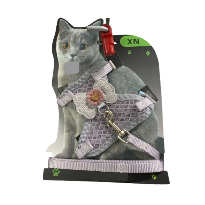 Pechera más Correa para Gato