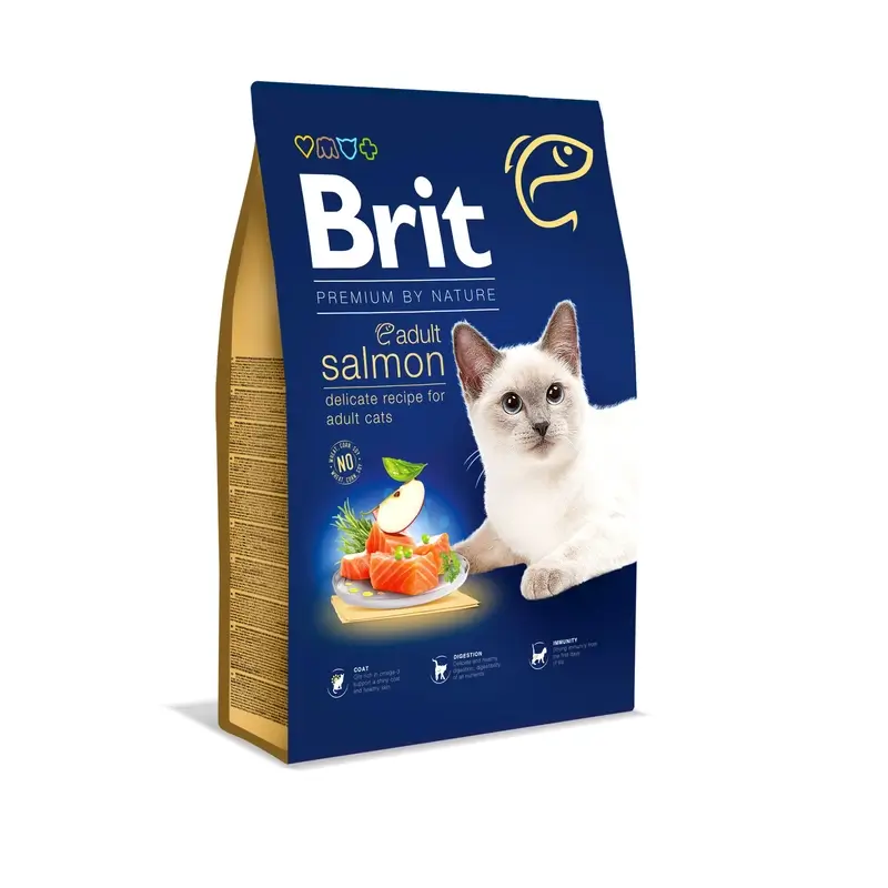 Brit Premium By Nature Cat Adult Salmón 8kg