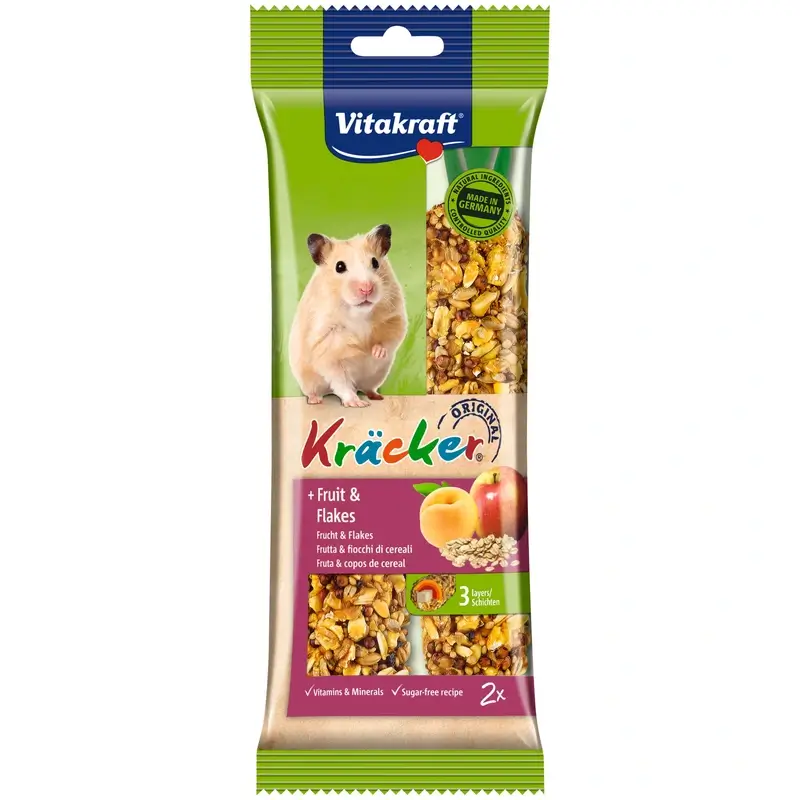 Vitakraft Barras de Fruta para Hamsters, 5x2 unidades