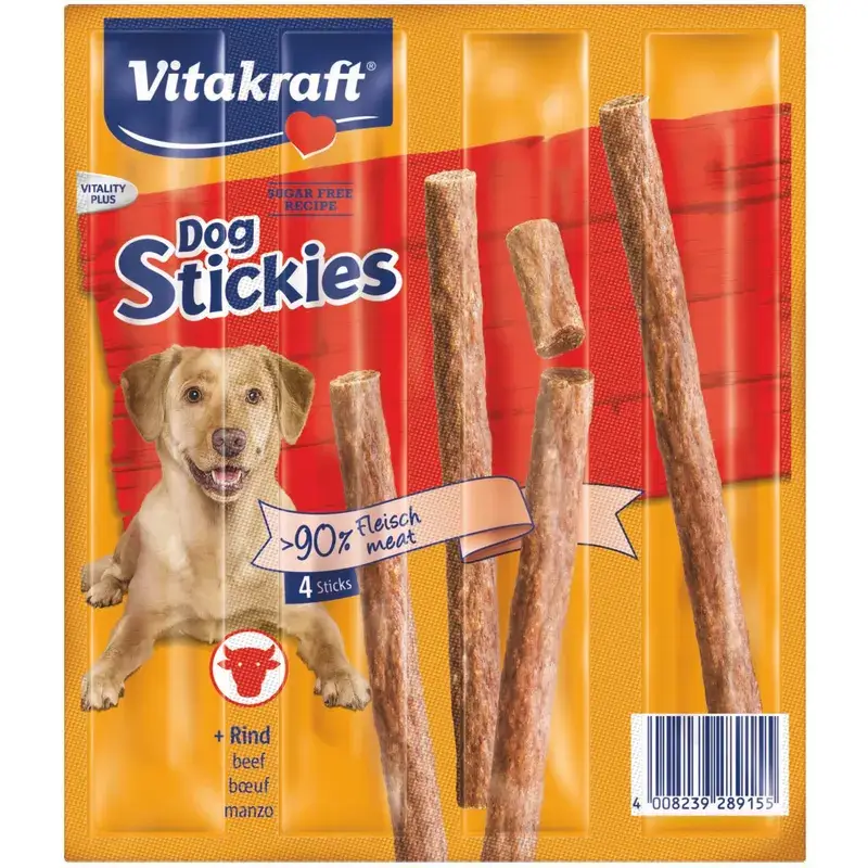 Vitakraft Dog Stickies de Boi 14x44 gramas