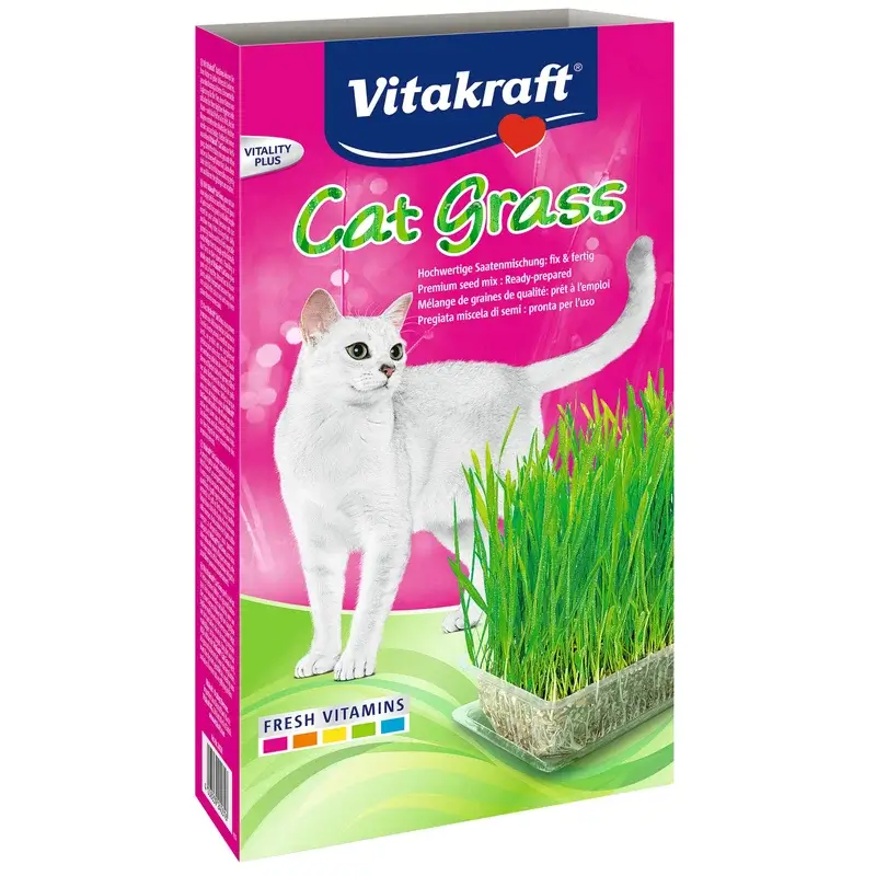 Vitakraft Cat Grass - Erva para gatos, 120 gramas