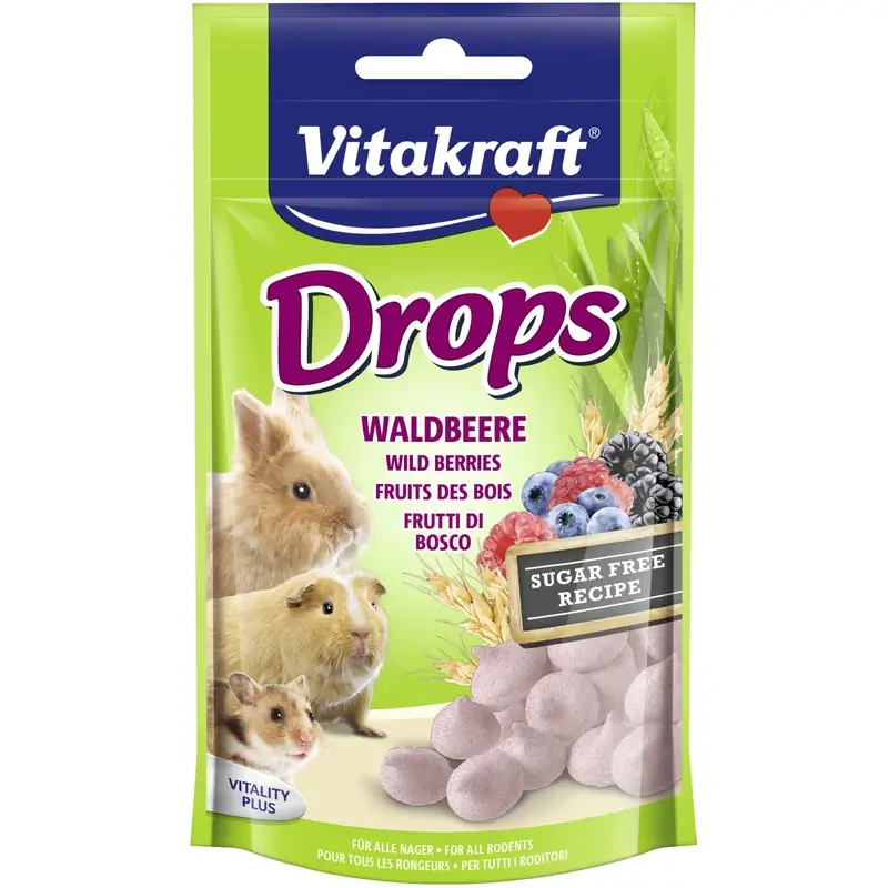 Vitakraft Drops Conejos Enanos Fruta 75 gramos