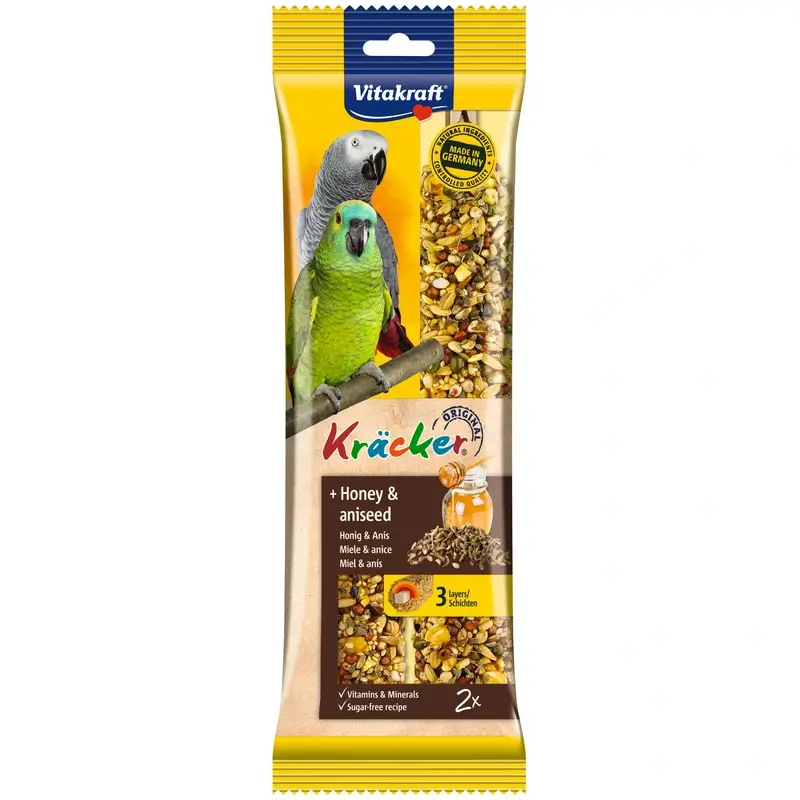 Vitakraft Barras para Papagaio Africano com Mel 5x2 unidades
