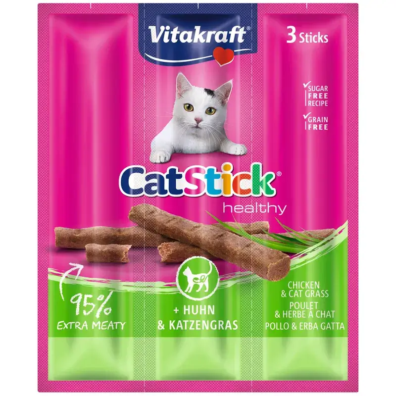 Vitakraft Cat Stick Mini Frango com Ervas 20x3 unidades