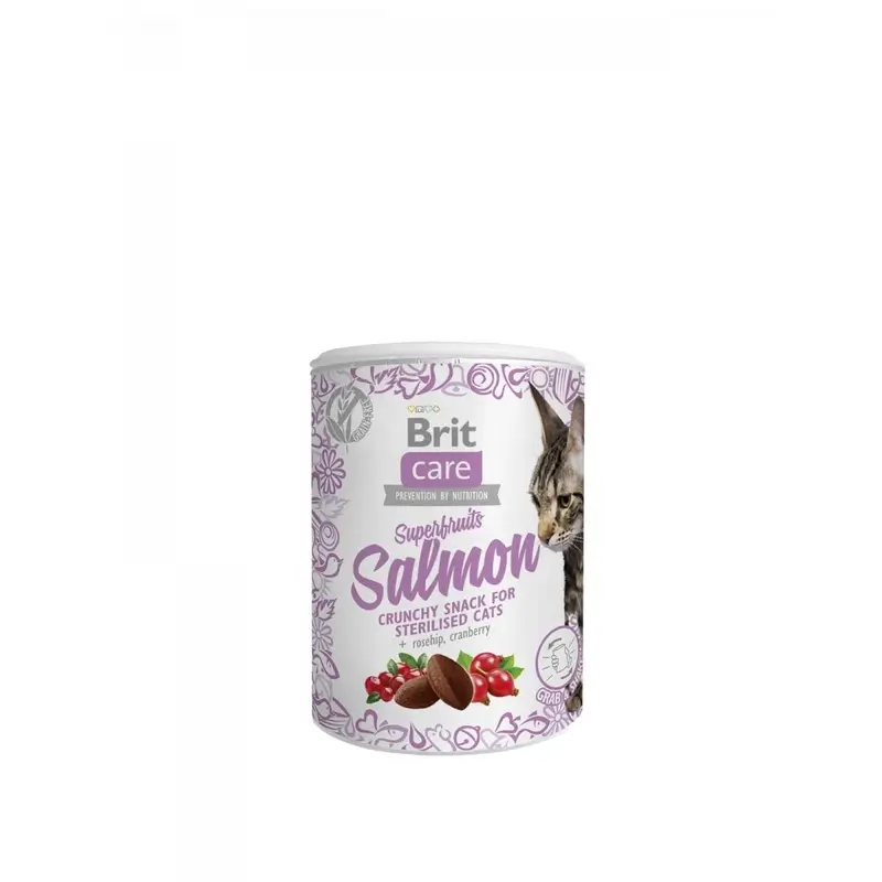 Brit Care Cat Snack Sf Salmão 6x100 gramas
