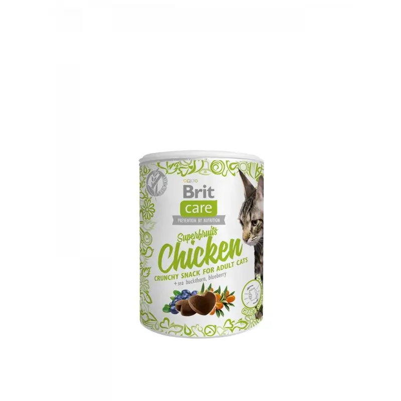 Brit Care Cat Snack Sf Chicken 6 x 100 gramas