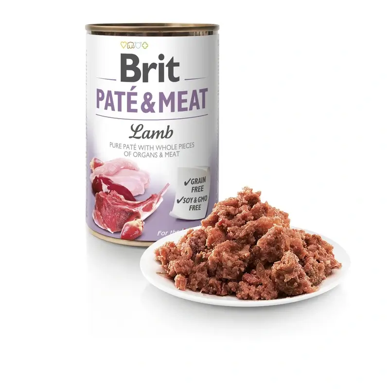 Brit Dog Patê de Carne de Cordeiro 6x400 gramas
