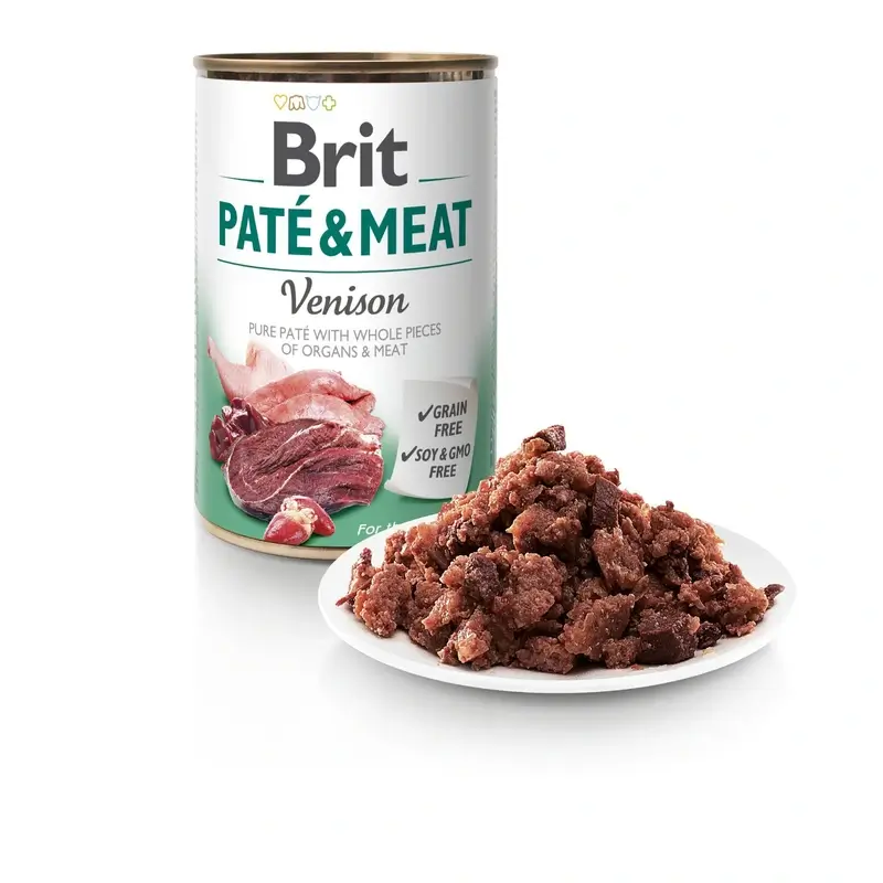 Brit Dog Patê de Carne de Veado 6x400 gramas