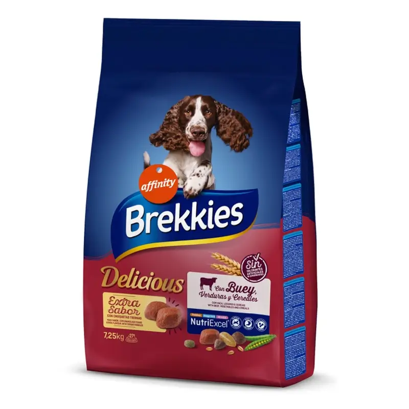 Brekkies Pienso Delicious Beef, 7,25 kg