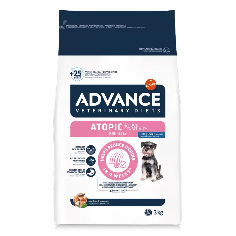Advance Pienso Atopic Para Perros, Mini, Superpremium, 3 kg