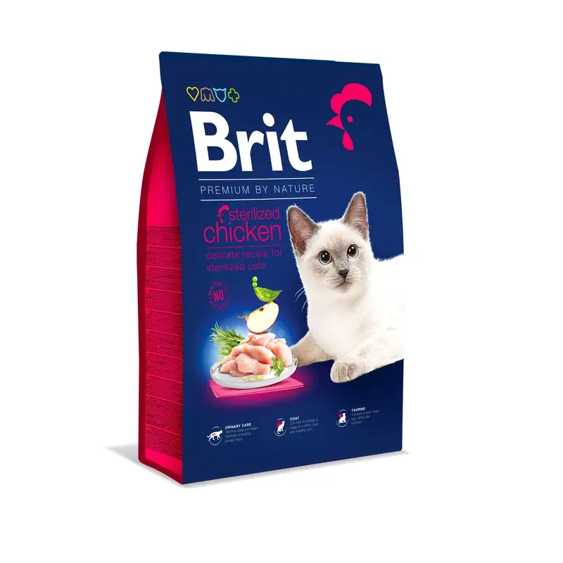 Brit Premium Bn Cat-Sterilised Pollo 8Kg