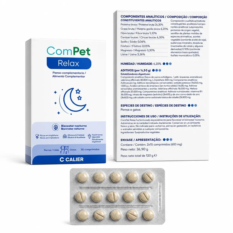 Calier Compet Relax 30 comprimidos