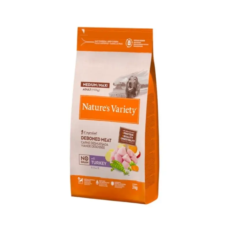 Nature's Variety Cães Médios com Peru, sem cereais, 12 000 g