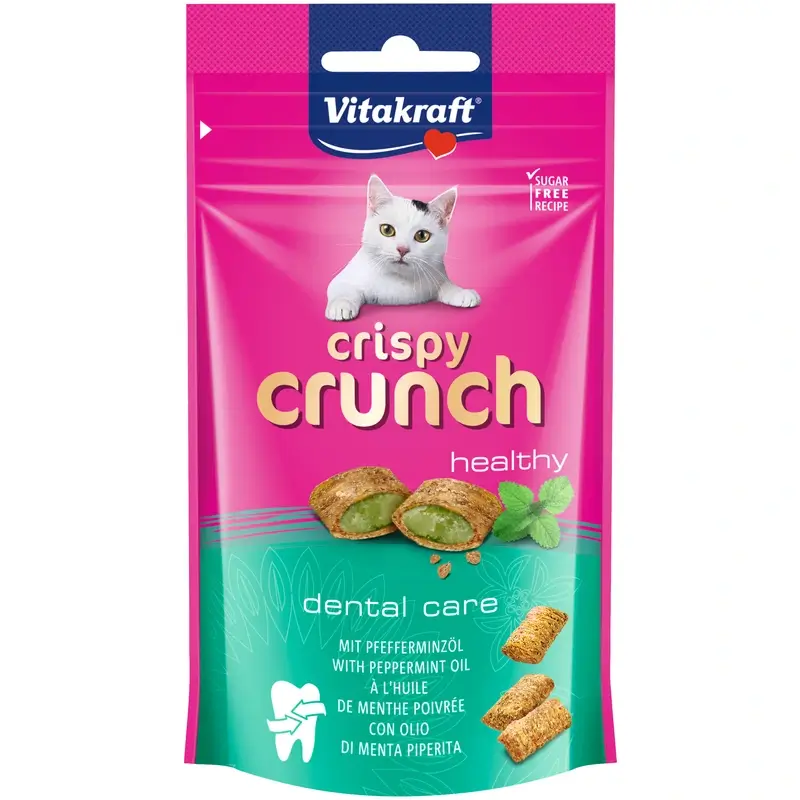 Vitakraft Crispy Crunch Dental para Gatos 8x60 g