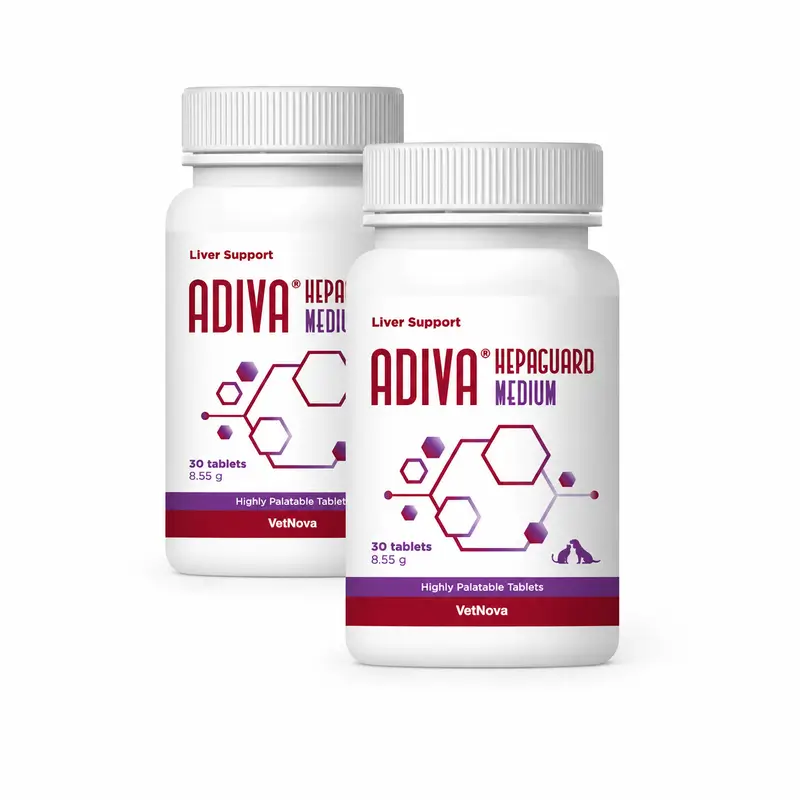 Vetnova Adiva Hepaguard Medium Pack 2 x 30 Comprimidos
