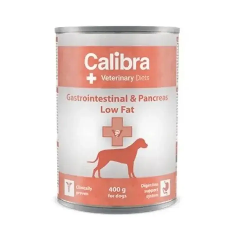 Calibra Vet Diet Dog Gastrointestinal Low Fat Comida Húmeda 6X400Gr