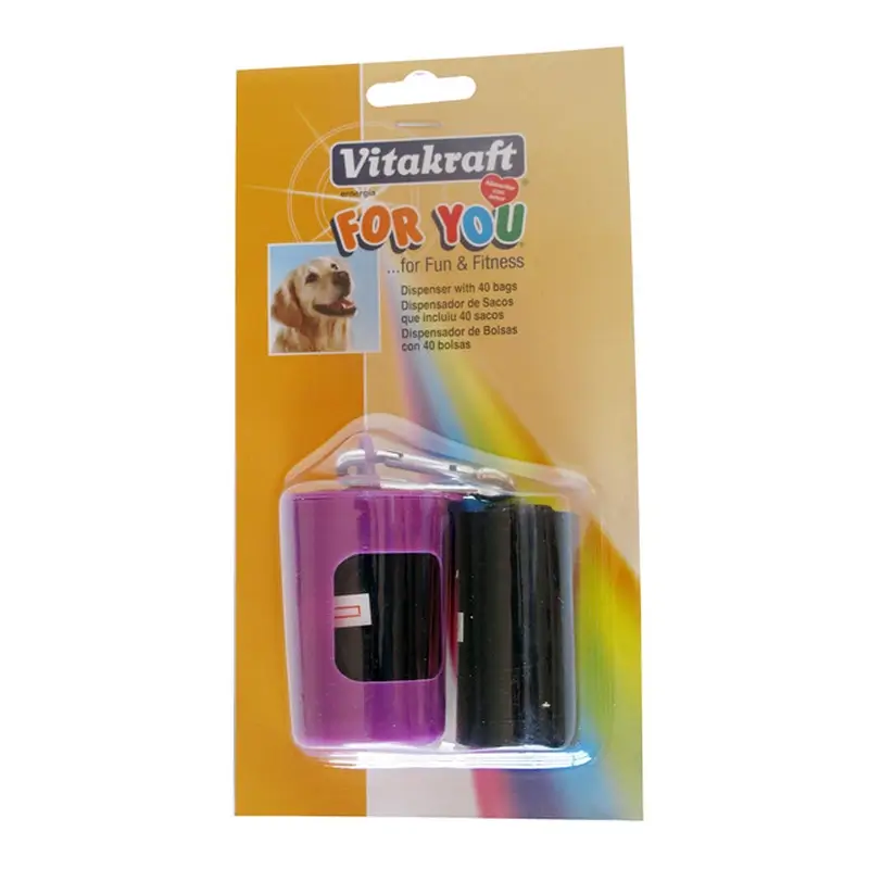 Vitakraft Dispensador Bolsas- Heces Perros, 1 unidad