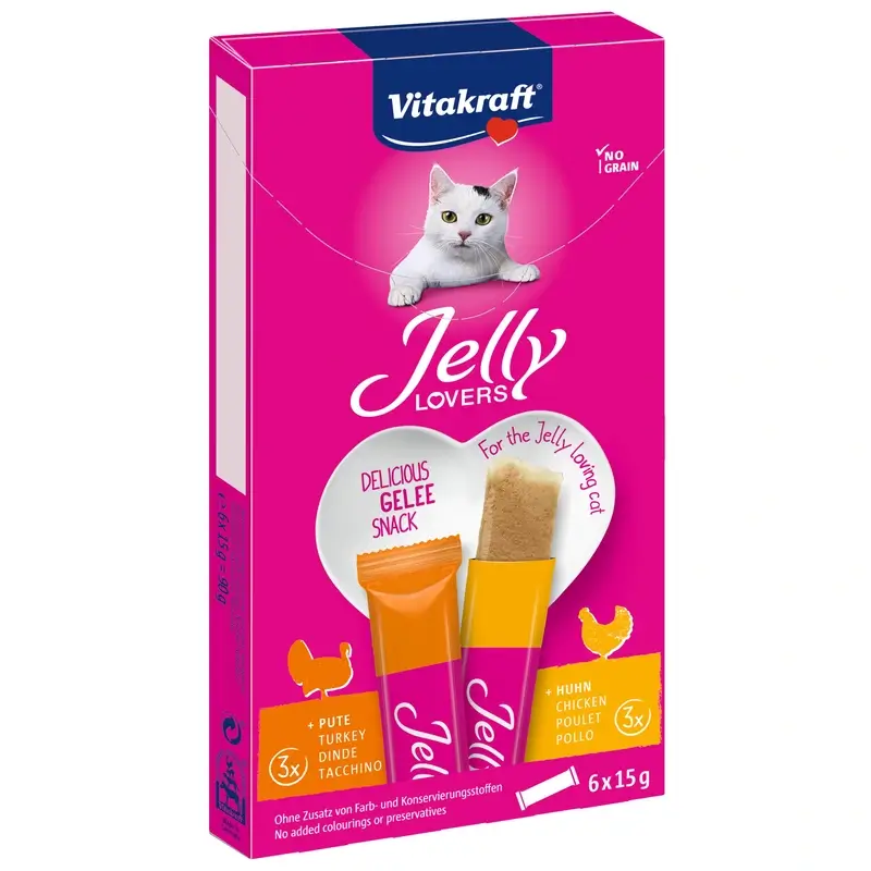 Vitakraft Jelly Lovers Frango e Peru 15 gramas