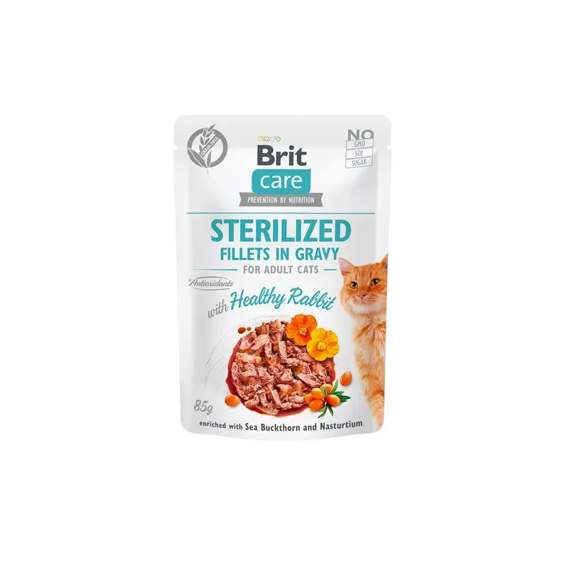 Brit Care Cat Steriliz Cone Pouch 24 x 85 gramas