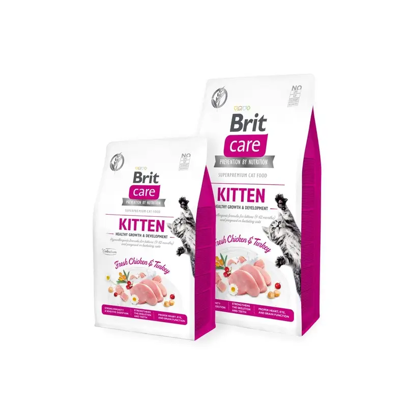 Brit Care Cat Grain Free Kitten Healthy Growth 400 gramas