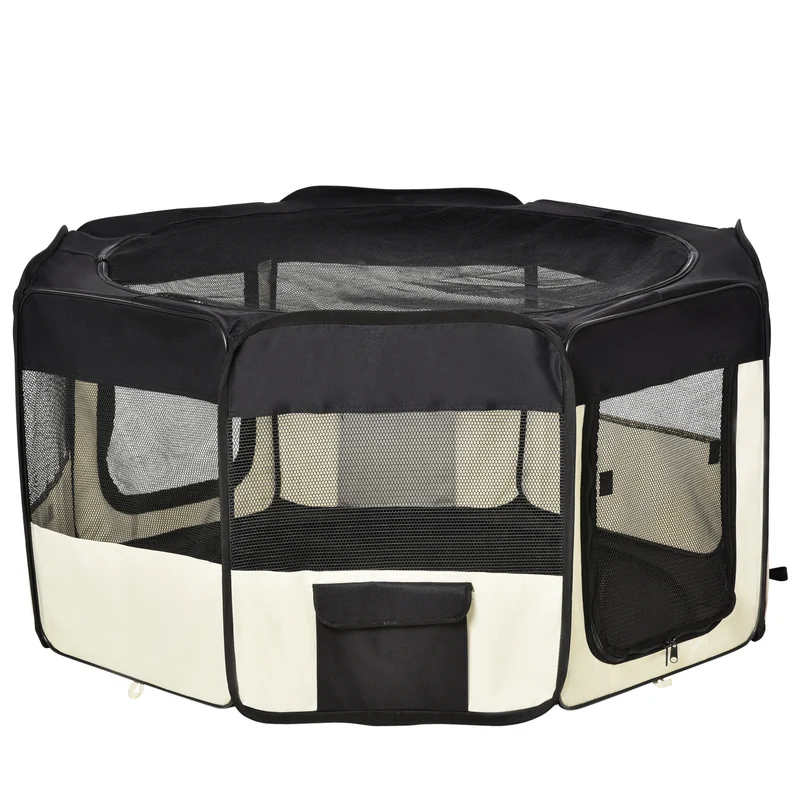 Pawhut Parque Mascotas Plegable Juego De Entrenamiento Corral Perro Cachorro 2