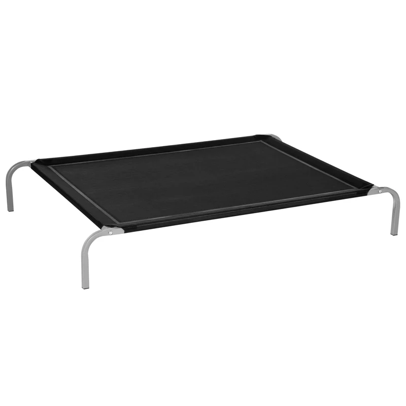 Pawhut Cama Elevada Perros Transpirable Para Interiores Y Exterior 130x90x20 Cm
