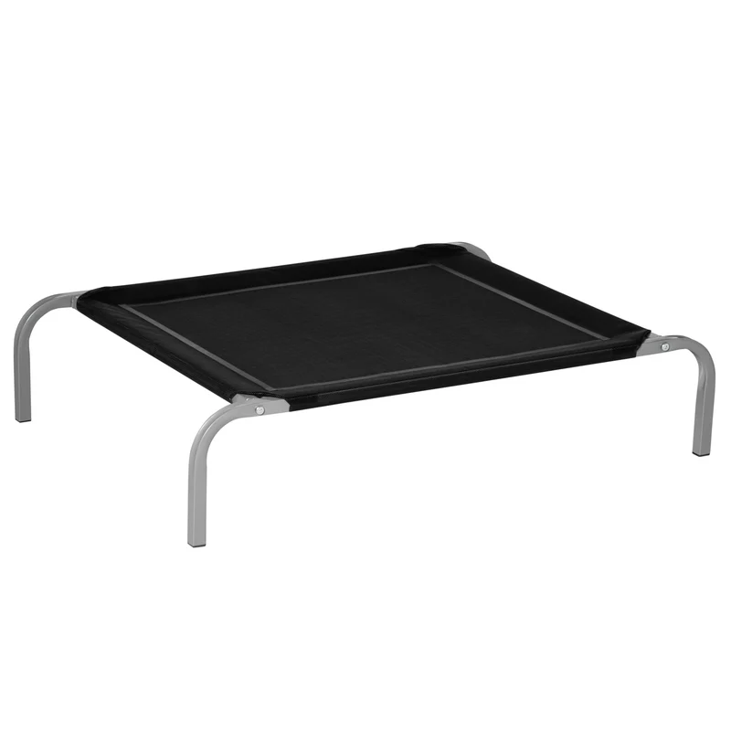 Pawhut Cama Elevada Perros Transpirable Para Interiores Y Exterior 90x65x20 Cm