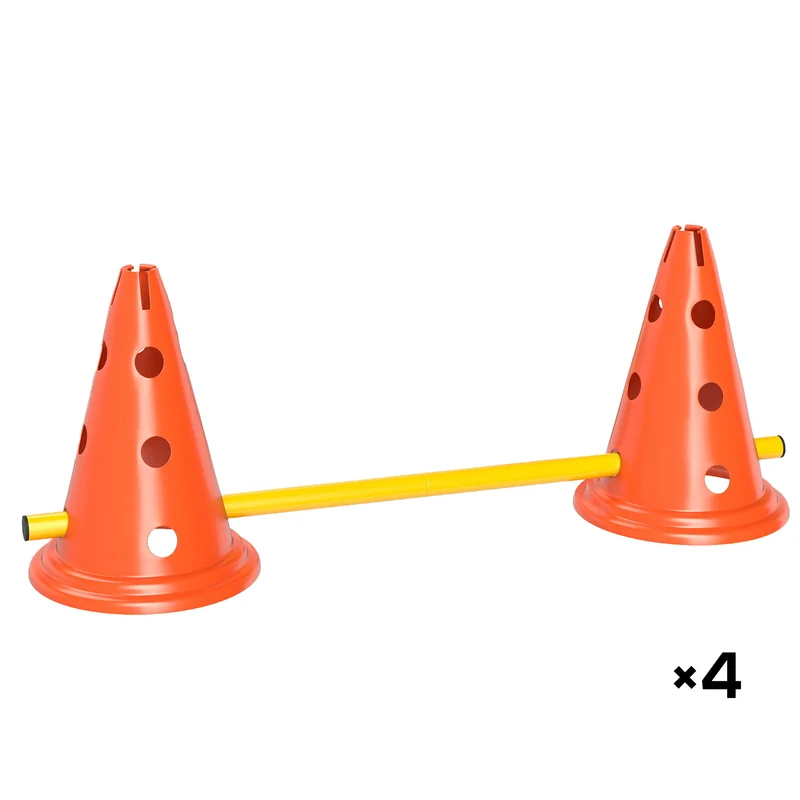 Pawhut Juego De Agilidad Para Perros 8 Conos 8 Barras Bolsa De Transporte