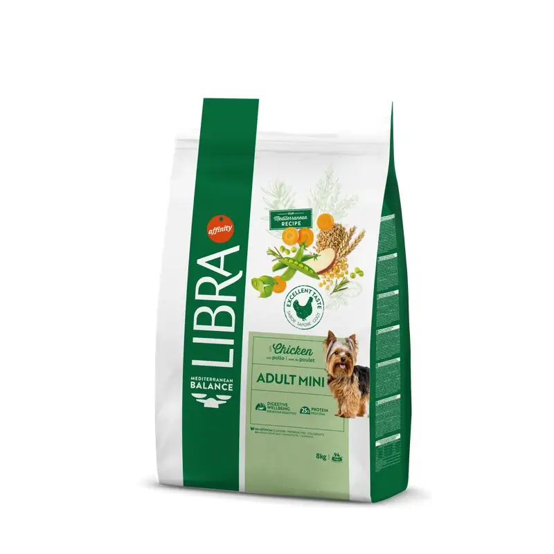 Libra Canine Adult Mini Pollo 8Kg, pienso para perros