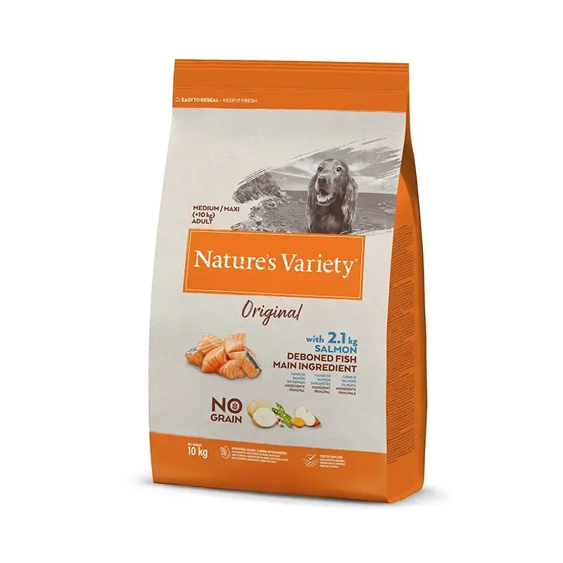 Nature'S Variety Canine Adult Original Med Max Salmon, 10 kg, pienso para perros