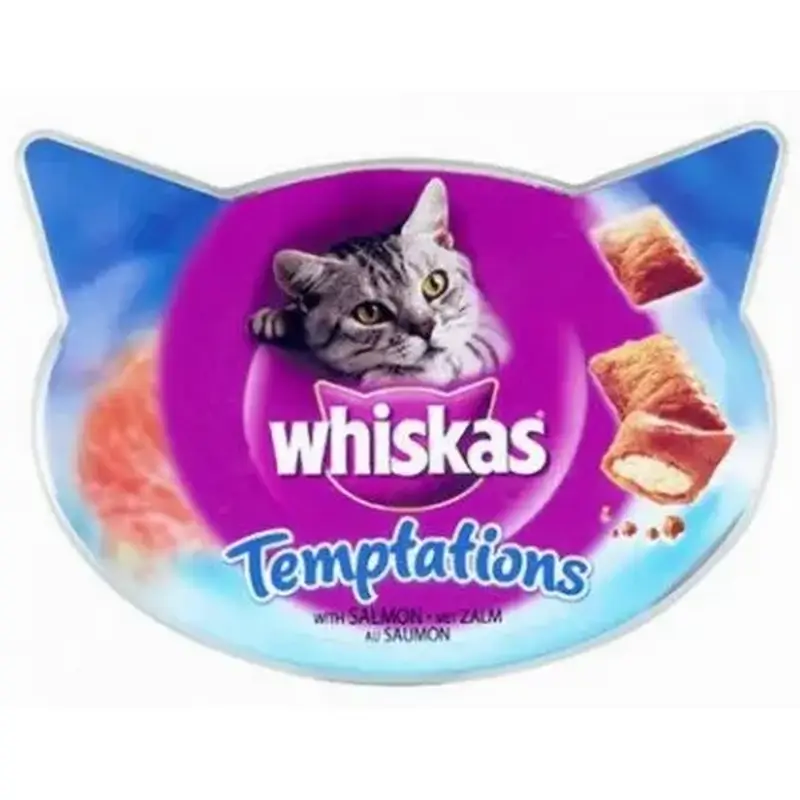 Whiskas Temptation Salmão 6X60Gr