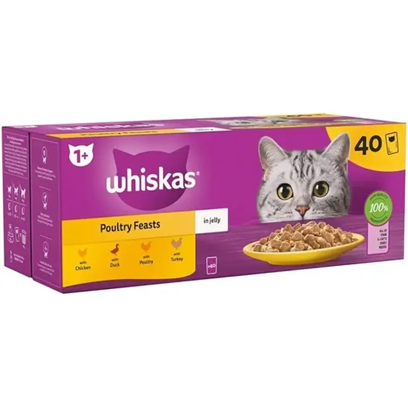 Whiskas Bundle Aves em Geleia 40X85G