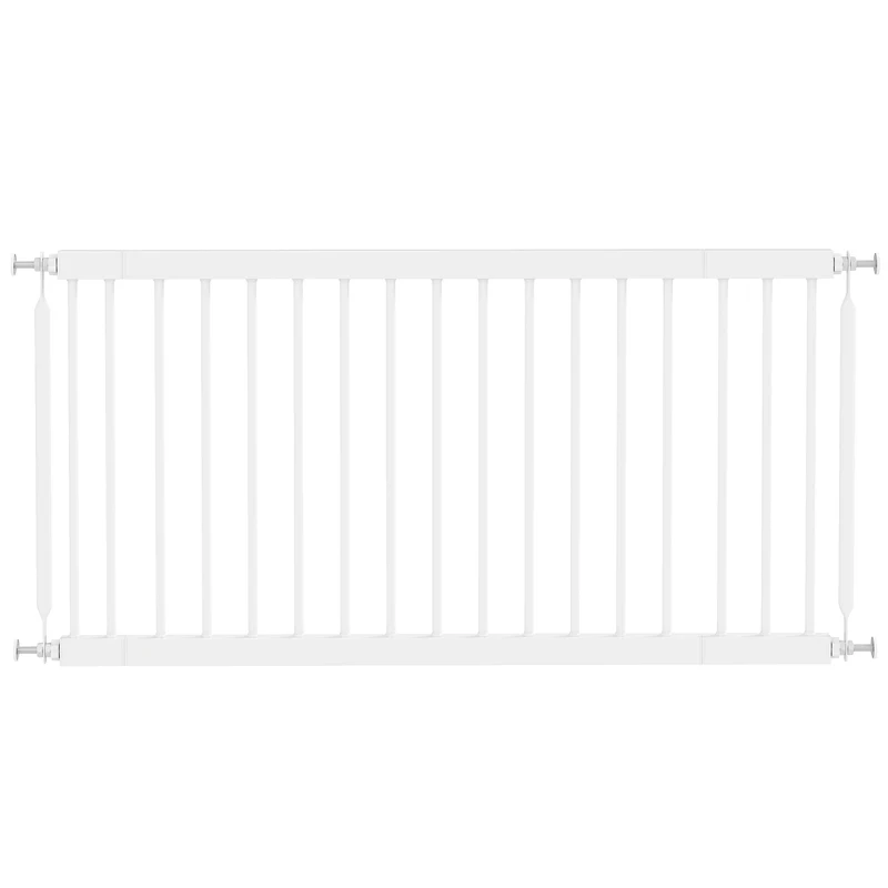 Pawhut Barrera De Seguridad Para Perros Pequeños Extensible 67-93,5 Cm Blanco