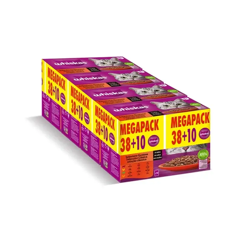 Whiskas Conjunto de carnes de base 38+10X85G