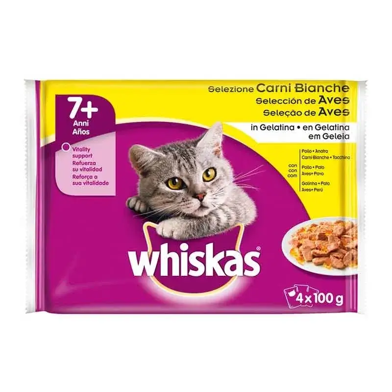 Whiskas +7 Seleção de Aves 13X4X85Gr