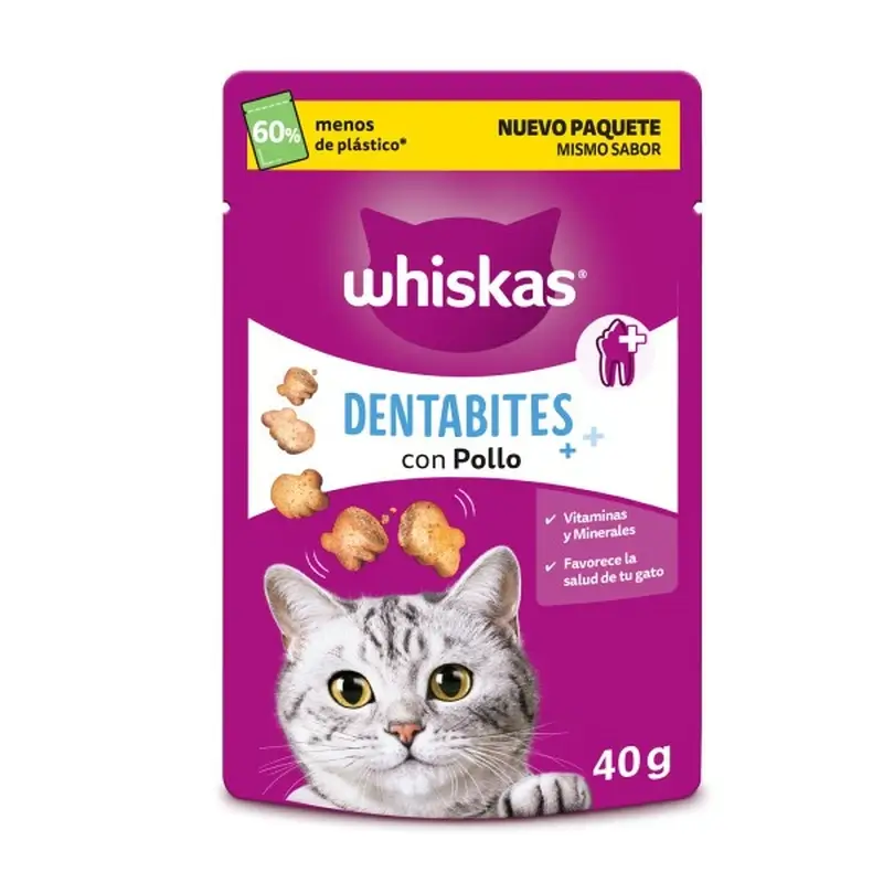 Whiskas Dentabits Higiene Oral, 6x40 gramas