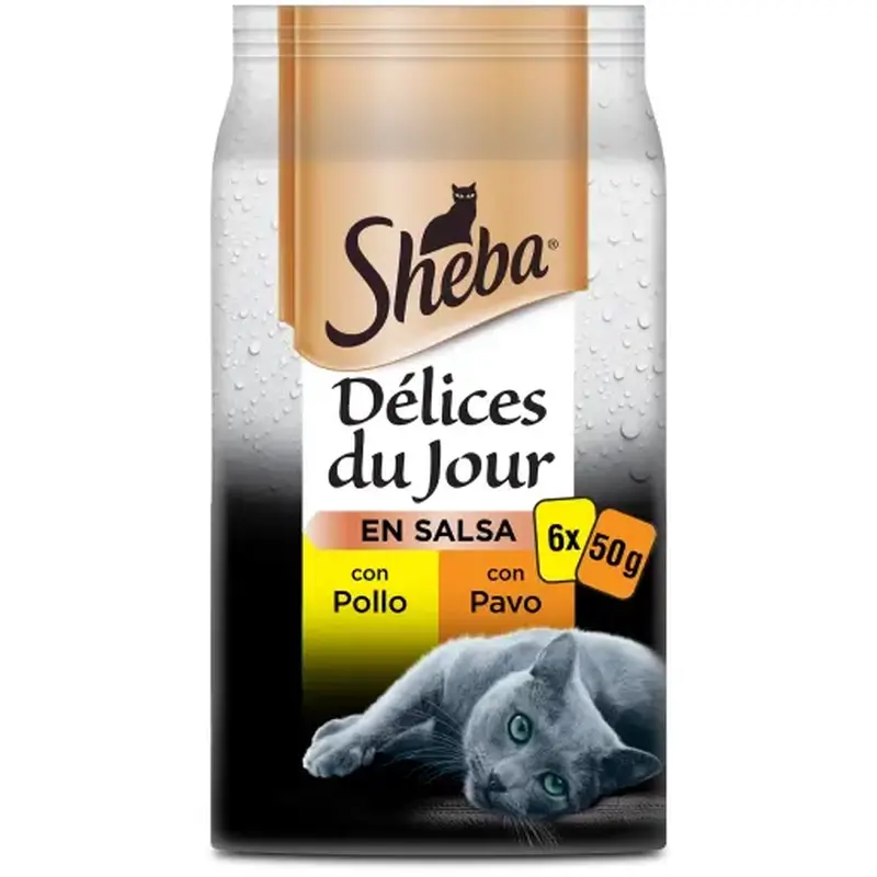 Sheba Delices Du Jour Aves Para Gatos 12X6X50Gr